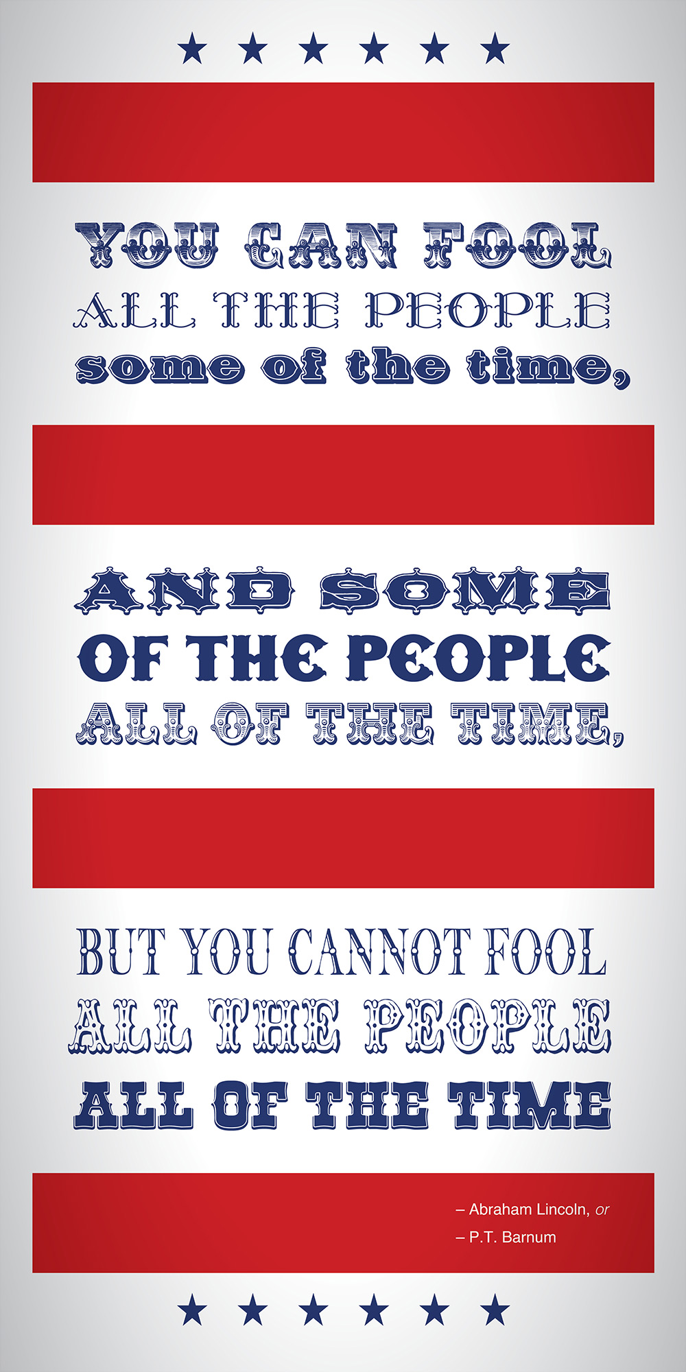 Jeff Kern design for "You Can Fool the People"
