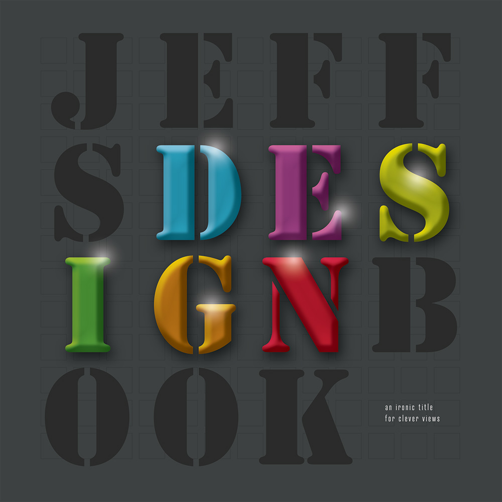Jeff Kern design book cover for "Jeffs Design Book"